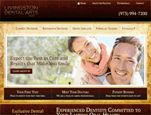 Tablet Screenshot of livingstondentalarts.com